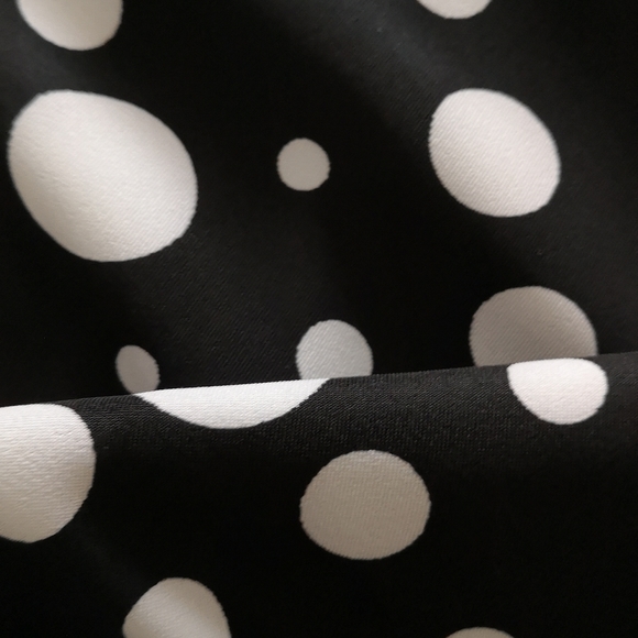 Polka dot black & white sheath dress - Picture 7 of 10